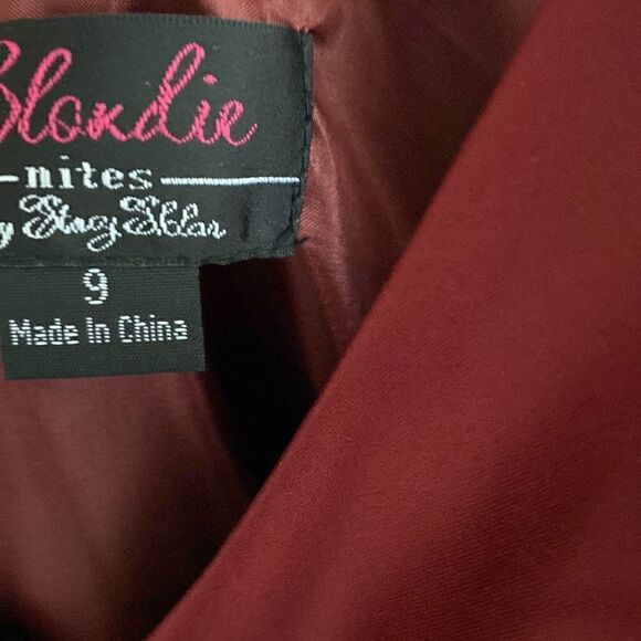 Blondie Nites Embellished Pleated Fit+Flare Dress - Picture 8 of 8